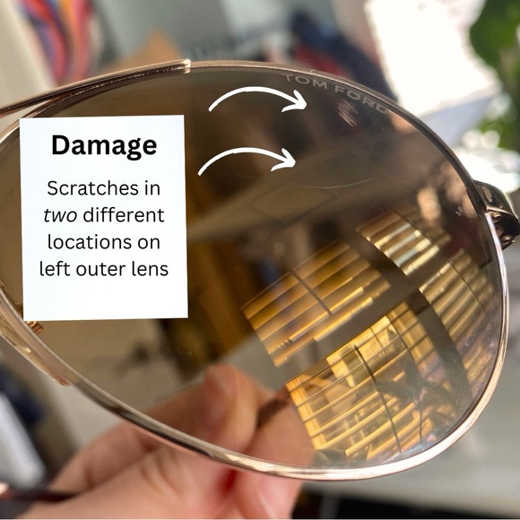 TOM FORD brown gradient aviator sunglasses, hard suede case & cleaning cloth - Picture 7 of 15